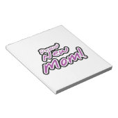 新誇りを持ったしい母の黒と紫の文字 ノートパッド (アングル)