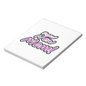 新誇りを持ったしい母の黒と紫の文字 ノートパッド (回転)