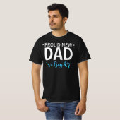新誇りを持ったしい父親 – 男の子の妊娠の発表 Tシャツ (正面フル)