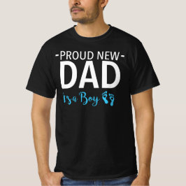 新誇りを持ったしい父親 – 男の子の妊娠の発表 Tシャツ