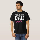 新誇りを持ったしい父 – それは女の子の妊娠の発表 Tシャツ (正面フル)