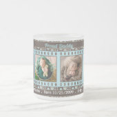 新誇りを持ったしいDaddy BrownとAqua 4写真 フロストグラスマグカップ (中央)