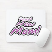 新誇りを持った母パープル文字Tシャツとギフト マウスパッド (マウス)