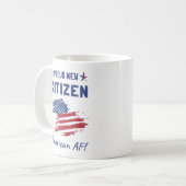 新誇りを持った米国民、市民権の儀式 コーヒーマグカップ (正面左)