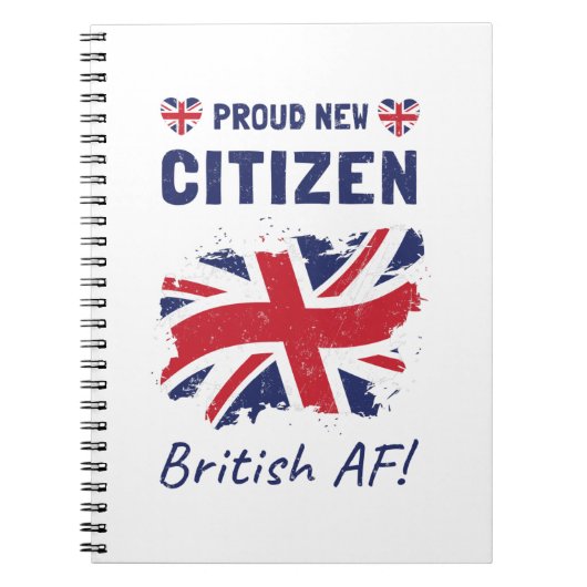 新誇りを持った英国民、市民権儀式 ノートブック (正面)