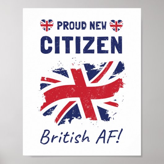 新誇りを持った英国民、市民権儀式 ポスター (正面)