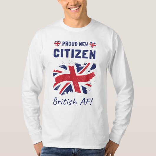 新誇りを持った英国民、市民権儀式 Tシャツ (正面)