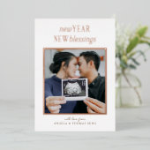 新赤と白年恵み妊娠 箔シーズンカード (立ち正面)