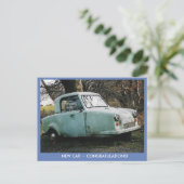 新車おめでとう ポストカード (スタンド正面)