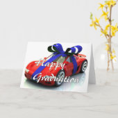 新車の卒業カード カード (黄色い花)