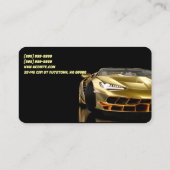 新車中古車販売 – 自動車販売両面 名刺 (裏面)