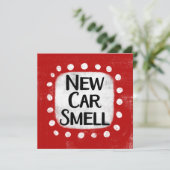 新車匂いグリーティングカード カード (スタンド正面)