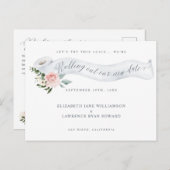 新転がしい日が過ぎた |トイレ紙ピンクのバラ 案内ポストカード (正面/裏面)