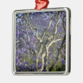 新農園で咲くジャカランダの木2 メタルオーナメント (左)