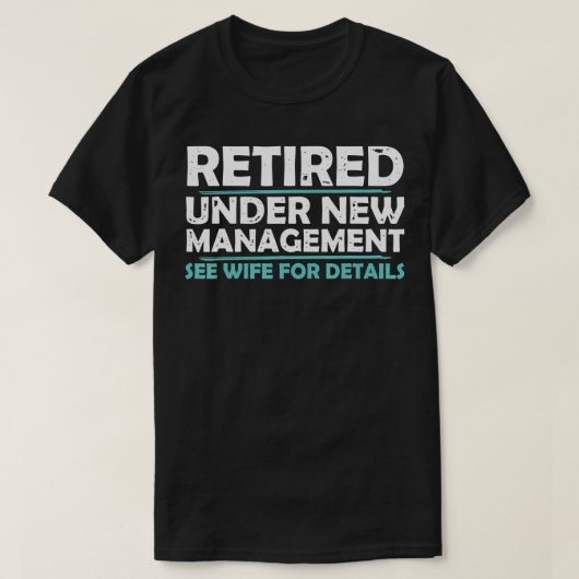 新退職したおもしろい経営シャツ退職者 Tシャツ (デザイン正面)