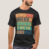 新退職した経営でメンおもしろいズ Tシャツ (正面)
