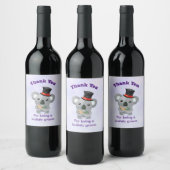 新郎ありがとうコアラBear with Pun ワインラベル (ボトル)