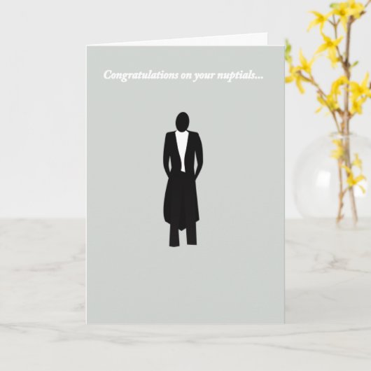 新郎おめでとう カード (黄色い花)