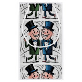 新郎おもしろいと新郎のゲイの結婚漫画 スモールペーパーバッグ (裏面)