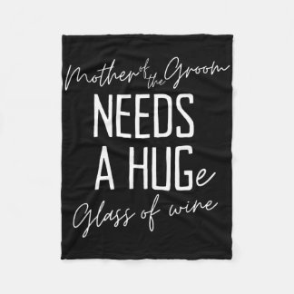 新郎おもしろいの母はワインの大きな一樽を必要とする フリースブランケット