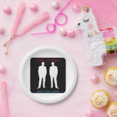 新郎および新郎の陽気な結婚式 ペーパープレート (パーティー)