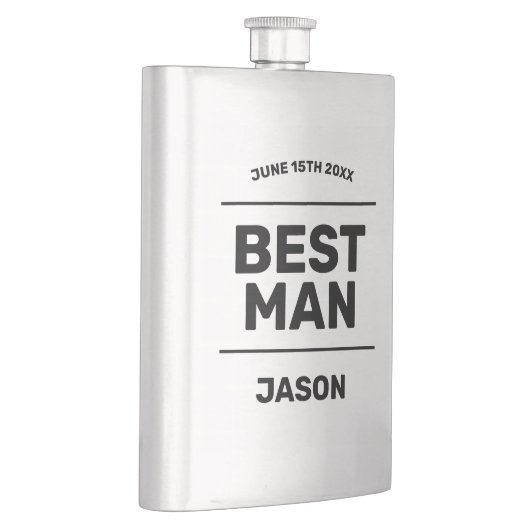 新郎からの花婿の付添人への花婿介添人の飲み物のフラスコのギフト フラスク (右)
