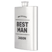 新郎からの花婿の付添人への花婿介添人の飲み物のフラスコのギフト フラスク (左)