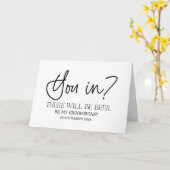 新郎から俺のグロムスマン頼の頼みがあるか カード (黄色い花)