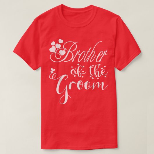 新郎かバロおもしろいの結婚メンズ兄弟 Tシャツ (デザイン正面)