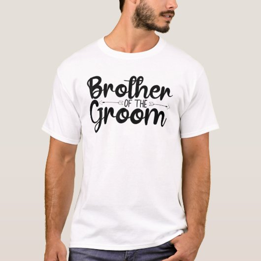 新郎か学士のおもしろいパーの兄弟 Tシャツ (正面)