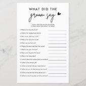 新郎がゲームカードを言ったミニマルな人 (正面)