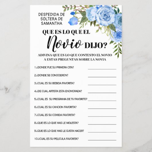 新郎がシャワーゲームのバイリンガルカードで何と言ったか チラシ (裏面)