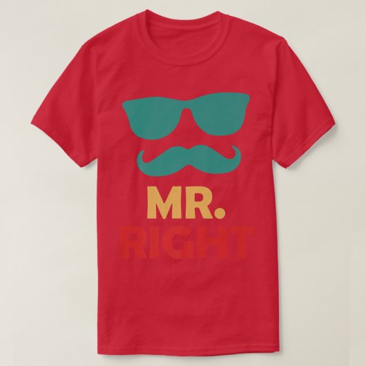 新郎がパーティで「Mr. 」と言う Tシャツ (デザイン正面)