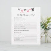 新郎がランジェリーと言うパーティーゲーム (スタンド正面)