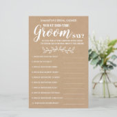 新郎が何と言ったかブライダルシャワーバイリンガルゲーム (スタンド正面)