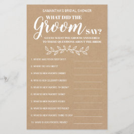 新郎が何と言ったかブライダルシャワーバイリンガルゲーム