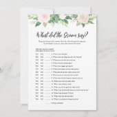 新郎が何と言ったかDEVONブライダルゲームカード 招待状 (正面)