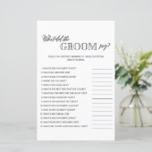 新郎が何と言ったミニマルブライダルシャワーゲーム (スタンド正面)