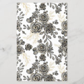 新郎が言う黒いバラブライダルシャワーゲームカード チラシ (裏面)