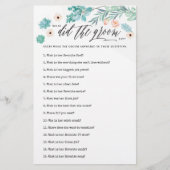 新郎が言ったフローラブライダルシャワーゲーム (正面)