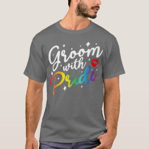 新郎とプライドゲイプライドLGBT同盟学士役 Tシャツ