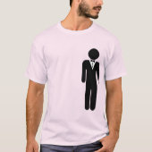 新郎と新郎 左側 -.png tシャツ (正面)