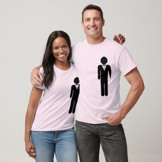 新郎と新郎 左側 -.png tシャツ (ユニセックス)