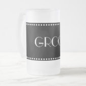 新郎によって曇らされるマグ フロストグラスビールジョッキ (正面左)