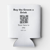 新郎に乾杯を買うQRコードをスキャンする 缶クーラー (裏面)