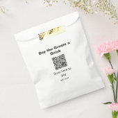 新郎に飲み代を払う QR コードをスキャンする フェイバーバッグ (封をした状態)