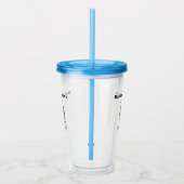 新郎に飲み代を払うQRコードをスキャンする仲人 アクリルタンブラー (右)