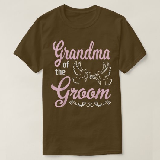 新郎のおばあちゃん幸結婚せな日結婚した彼 Tシャツ (デザイン正面)
