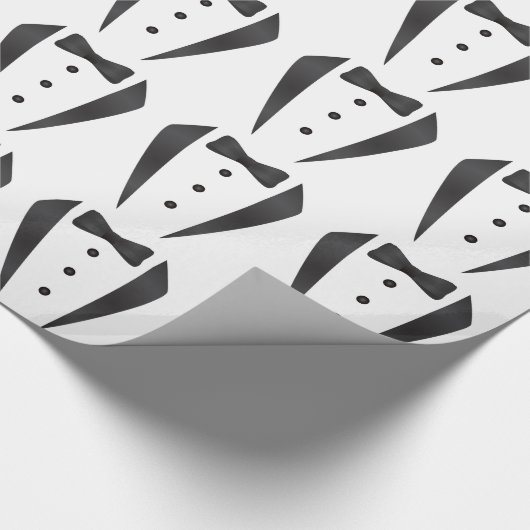 新郎のためのタキシードの結婚祝いそして支柱 ラッピングペーパー (角)