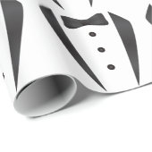 新郎のためのタキシードの結婚祝いそして支柱 ラッピングペーパー (ロールコーナー)